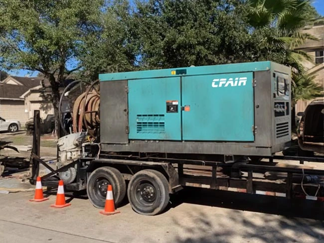 air compressor for road construction