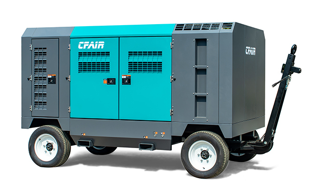 550cfm-16 ضاغط هواء ديزل محمول عالي الضغط